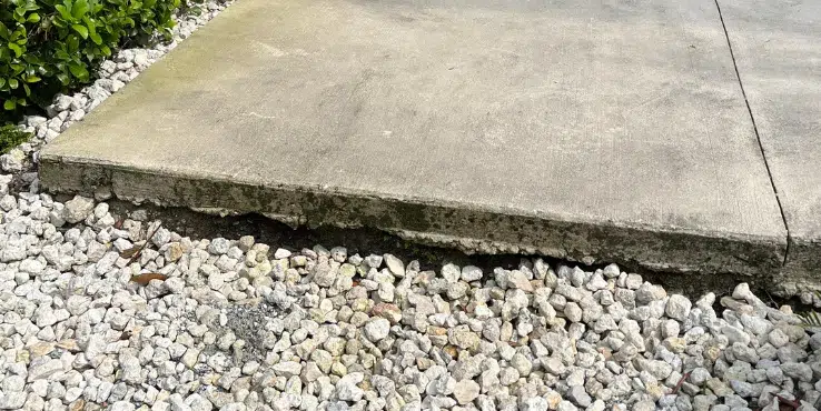 A void under a walkway