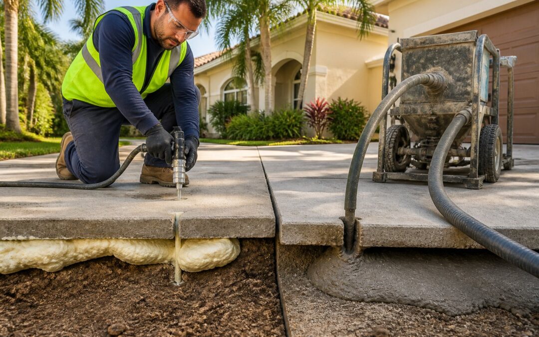Concrete Leveling in Florida: Foam or Mudjacking?