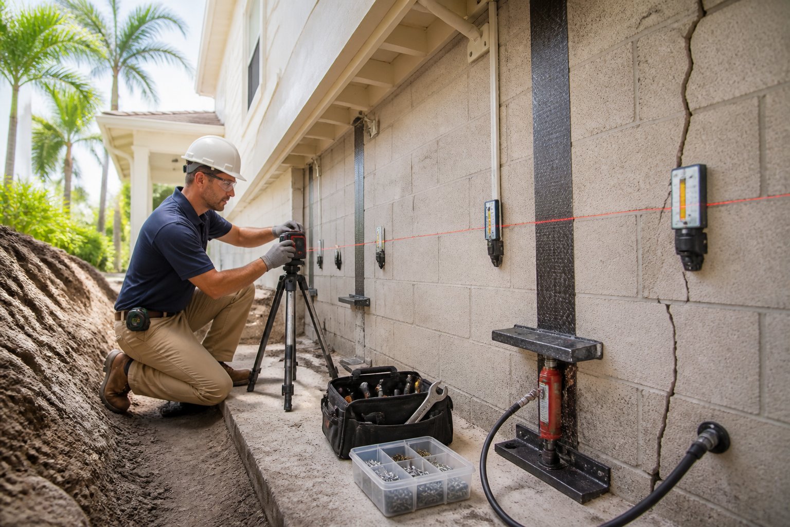 Bowing Walls Repair in Florida: Stop Inward Cracks Before They Spread