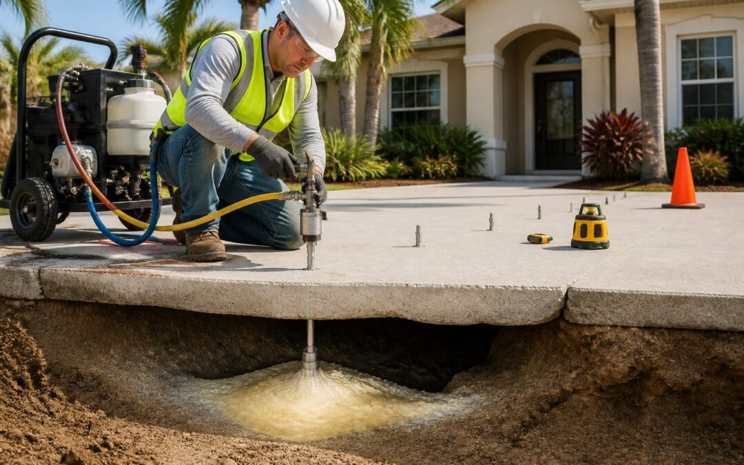 Chemical Grouting Foundation Repair for Sinking Florida Slabs and Void Risks