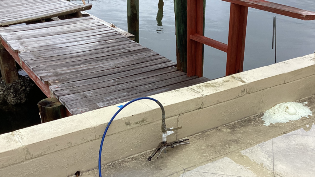Seawall Soil Erosion Repair in Florida: Real Before & After Examples 1 residential injectingpolyurethane