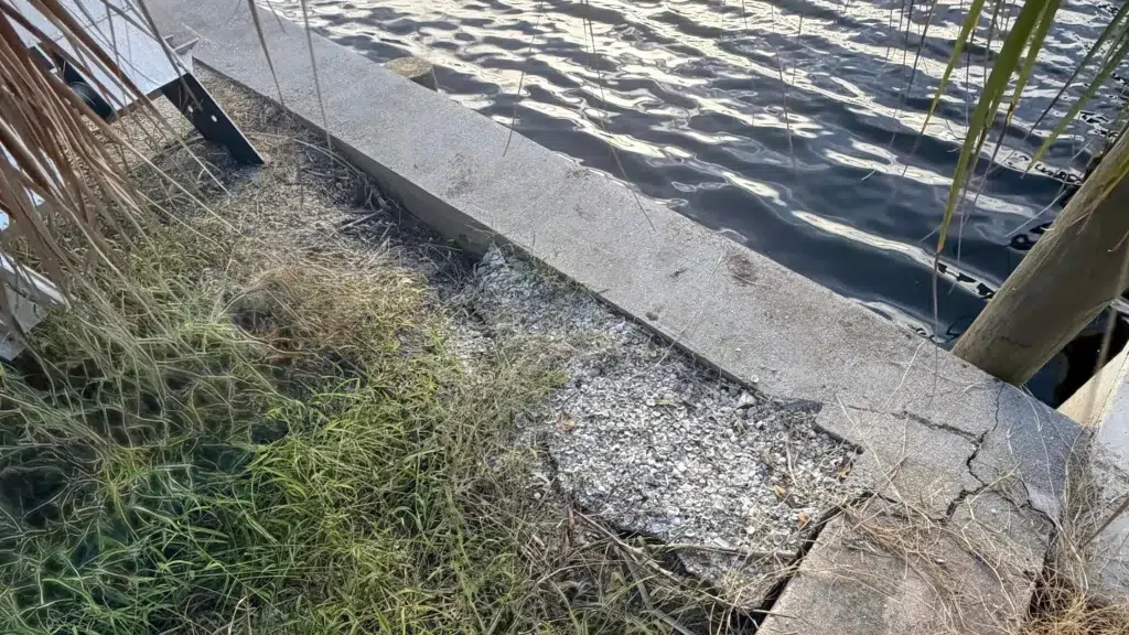 Seawall Soil Erosion Repair in Florida: Real Before & After Examples 16 residential seawalloverview