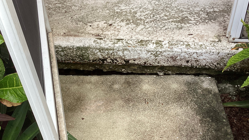 residential uneven concrete slab